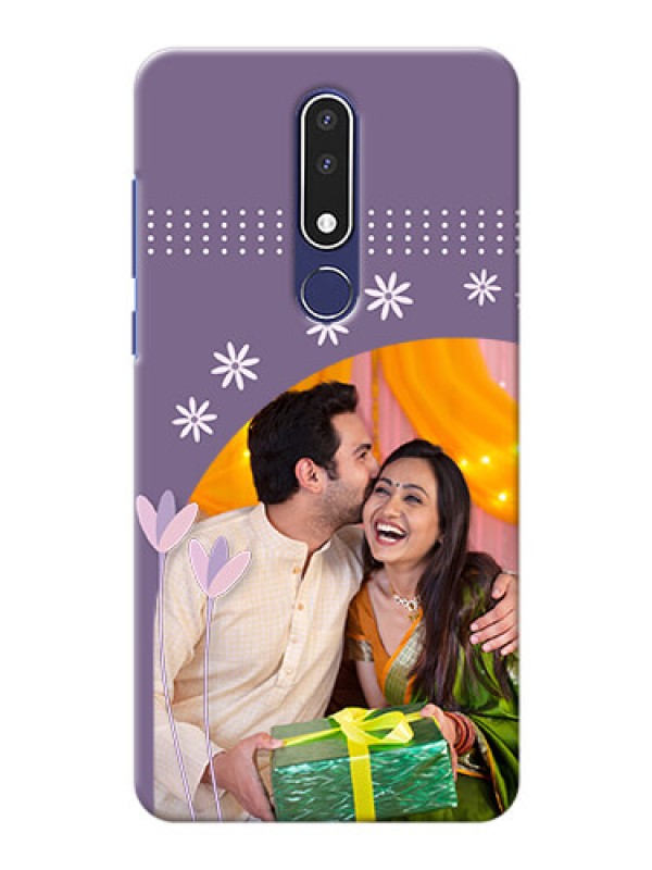 Custom Nokia 3.1 Plus Phone covers for girls: lavender flowers design 