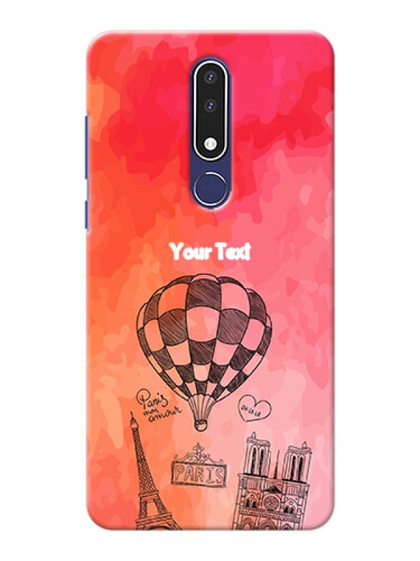 Custom Nokia 3.1 Plus Personalized Mobile Covers: Paris Theme Design
