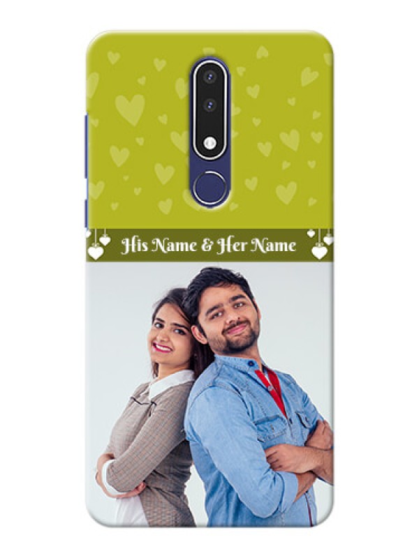 Custom Nokia 3.1 Plus custom mobile covers: You & Me Heart Design