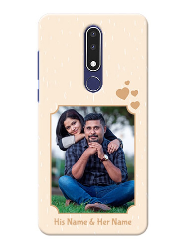Custom Nokia 3.1 Plus mobile phone cases with confetti love design 