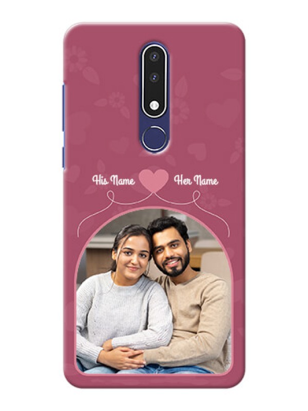 Custom Nokia 3.1 Plus mobile phone covers: Love Floral Design