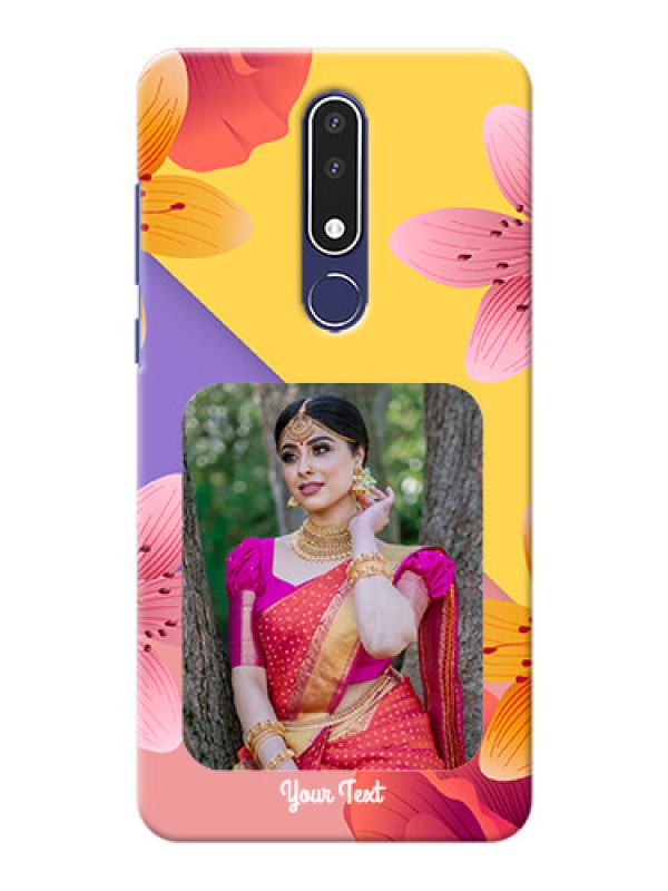 Custom Nokia 3.1 Plus Mobile Covers: 3 Image With Vintage Floral Design