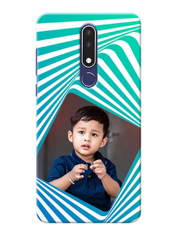 Custom Nokia 3.1 Plus Personalised Mobile Covers: Abstract Spiral Design