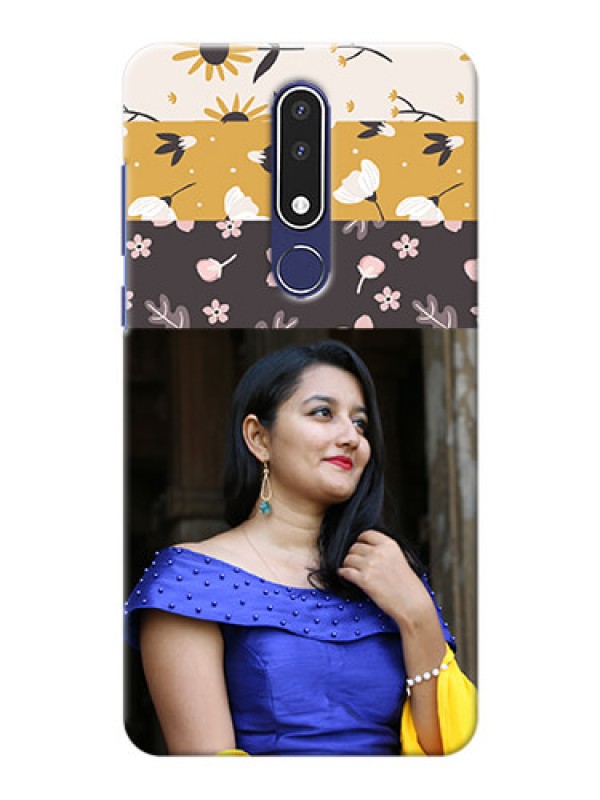 Custom Nokia 3.1 Plus mobile cases online: Stylish Floral Design