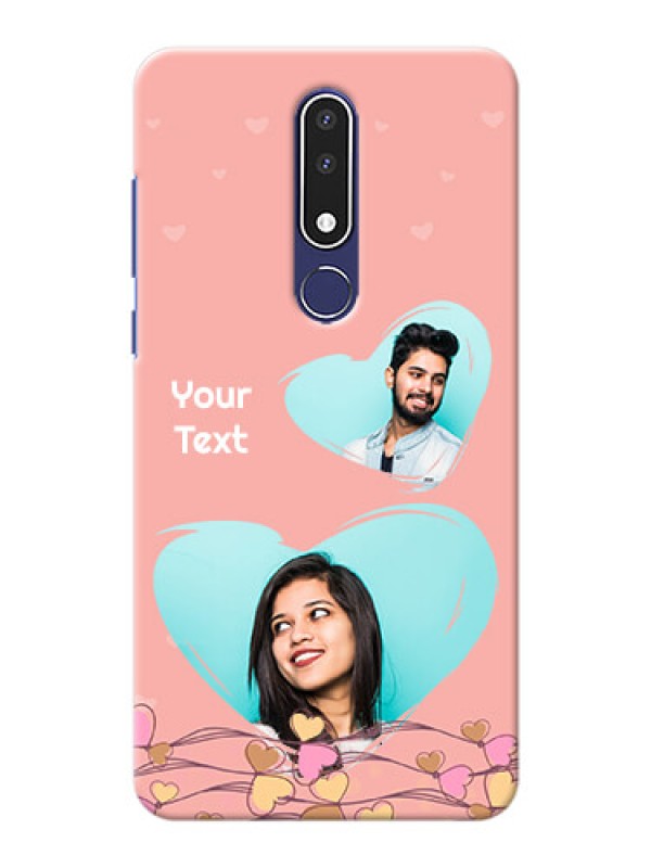 Custom Nokia 3.1 Plus customized phone cases: Love Doodle Design
