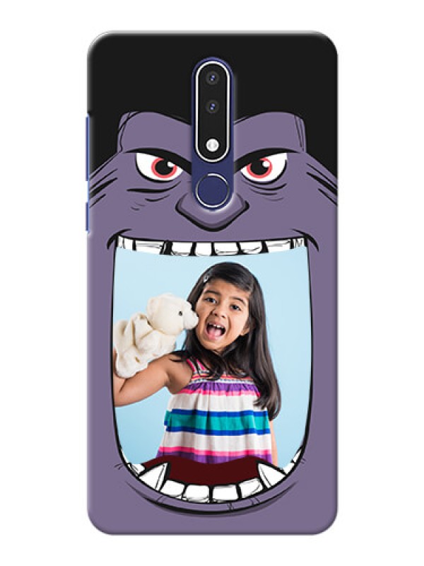 Custom Nokia 3.1 Plus Personalised Phone Covers: Angry Monster Design