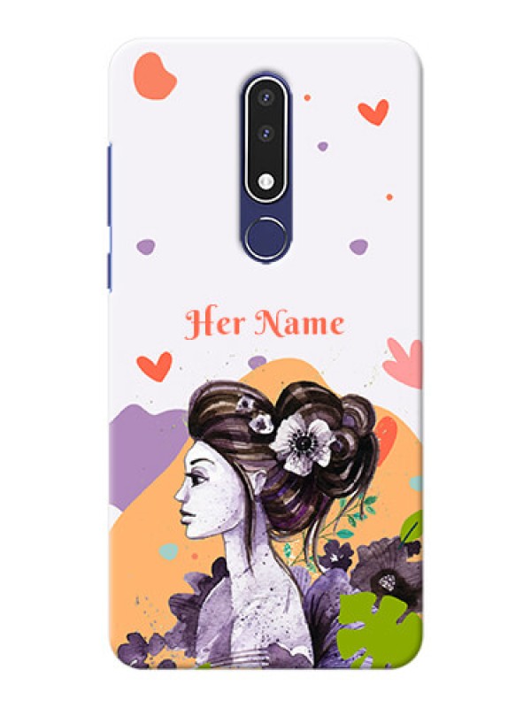 Custom Nokia 3.1 Plus Custom Mobile Case with Woman And Nature Design