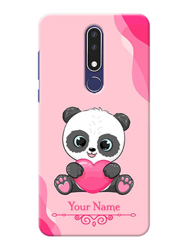 Custom Nokia 3.1 Plus Mobile Back Covers: Cute Panda Design