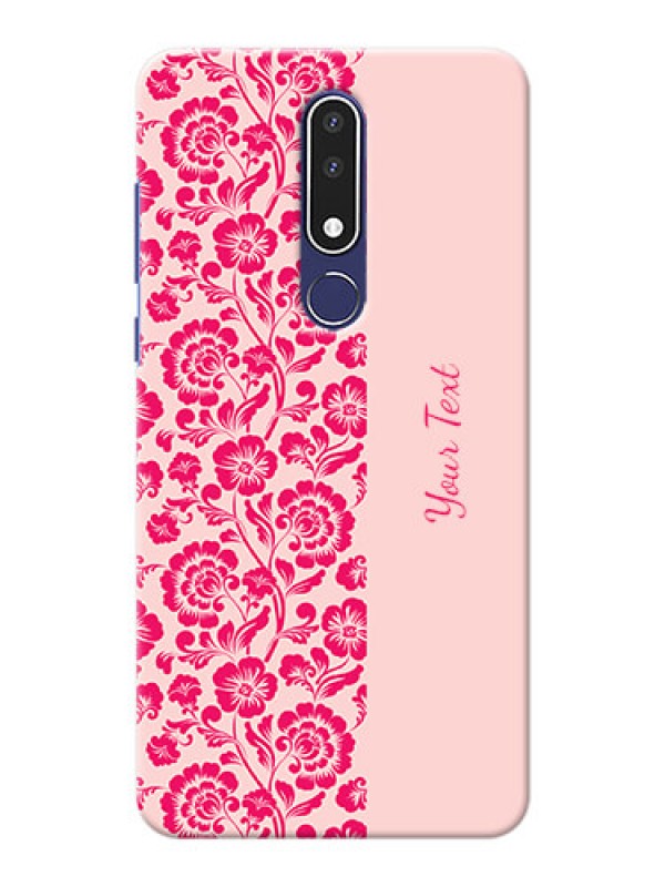 Custom Nokia 3.1 Plus Phone Back Covers: Attractive Floral Pattern Design