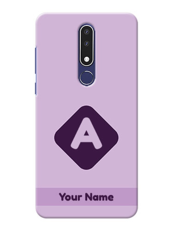 Custom Nokia 3.1 Plus Custom Mobile Case with Custom Letter in curved badge Design