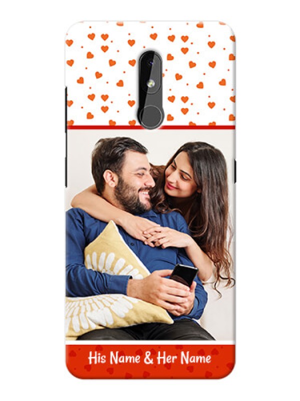 Custom Nokia 3.2 Phone Back Covers: Orange Love Symbol Design