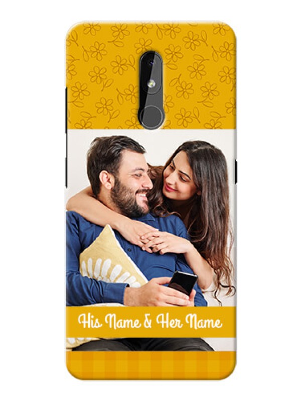 Custom Nokia 3.2 mobile phone covers: Yellow Floral Design