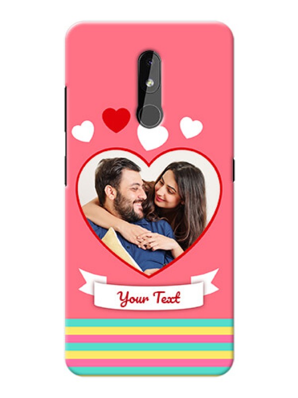 Custom Nokia 3.2 Personalised mobile covers: Love Doodle Design