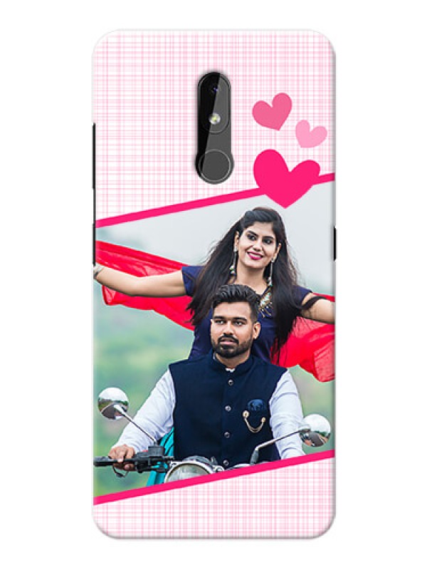 Custom Nokia 3.2 Personalised Phone Cases: Love Shape Heart Design