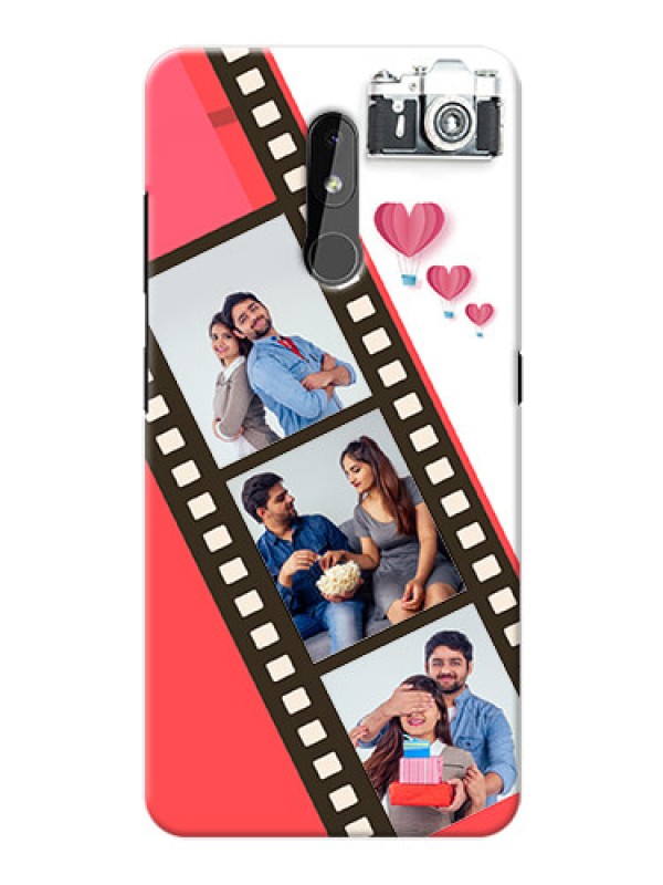 Custom Nokia 3.2 custom phone covers: 3 Image Holder with Film Reel