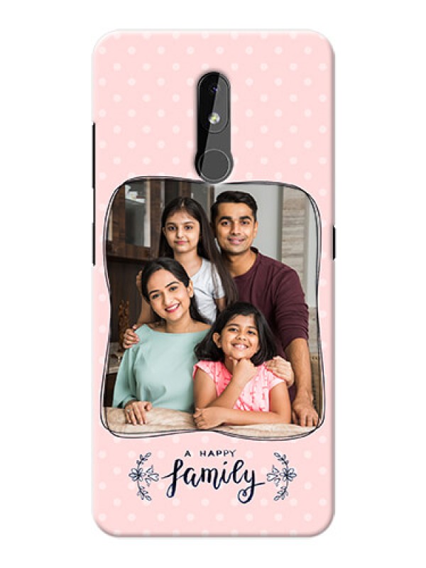 Custom Nokia 3.2 Personalized Phone Cases: Family with Dots Design