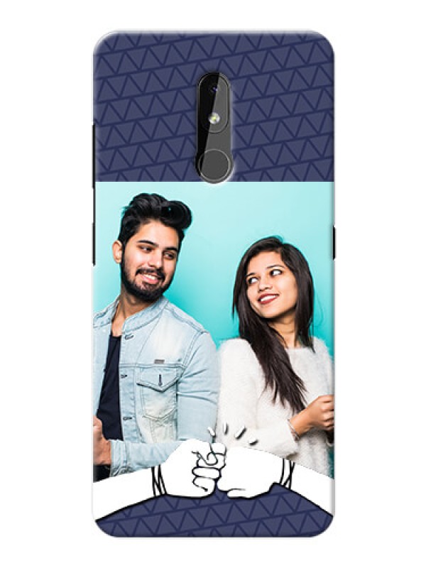 Custom Nokia 3.2 Mobile Covers Online with Best Friends Design  