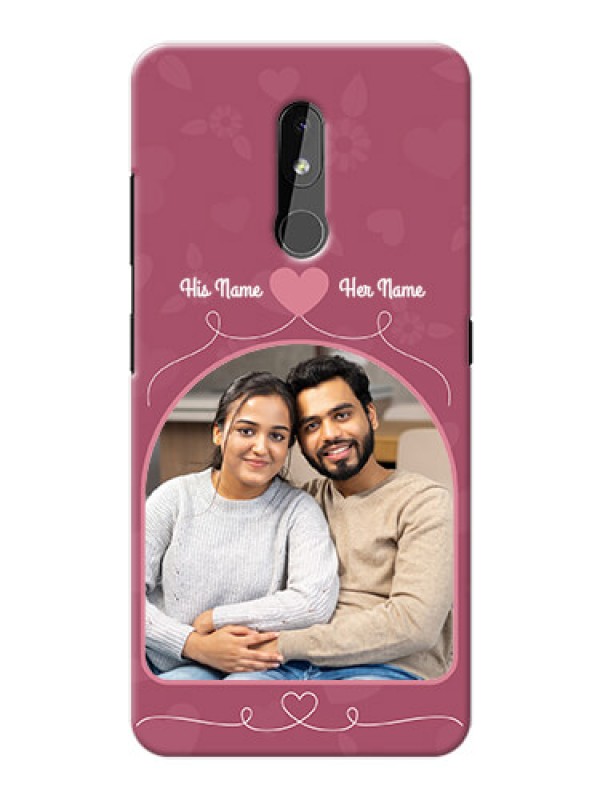 Custom Nokia 3.2 mobile phone covers: Love Floral Design