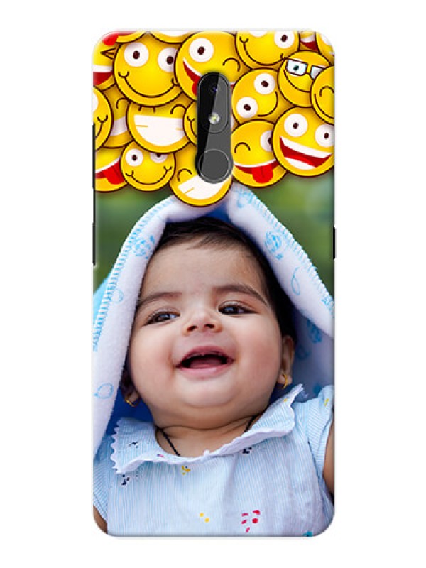 Custom Nokia 3.2 Custom Phone Cases with Smiley Emoji Design