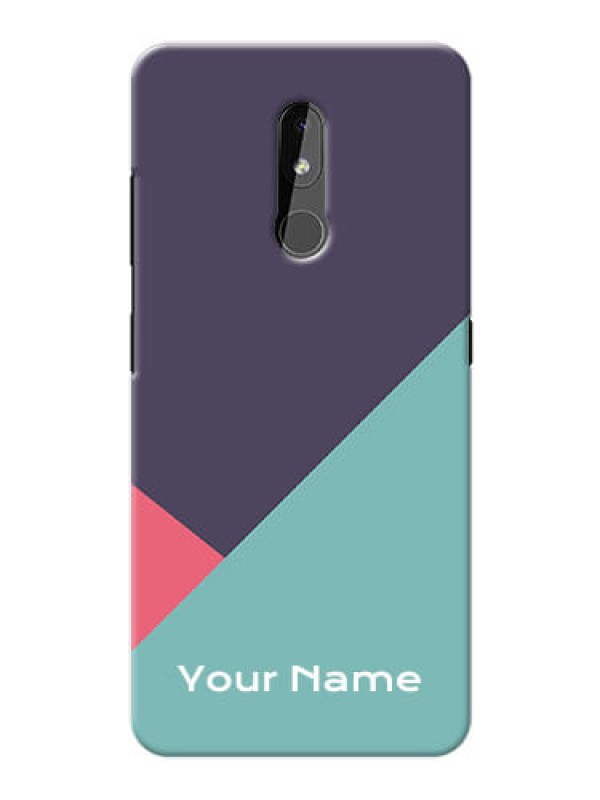 Custom Nokia 3.2 Custom Phone Cases: Tri Color abstract Design