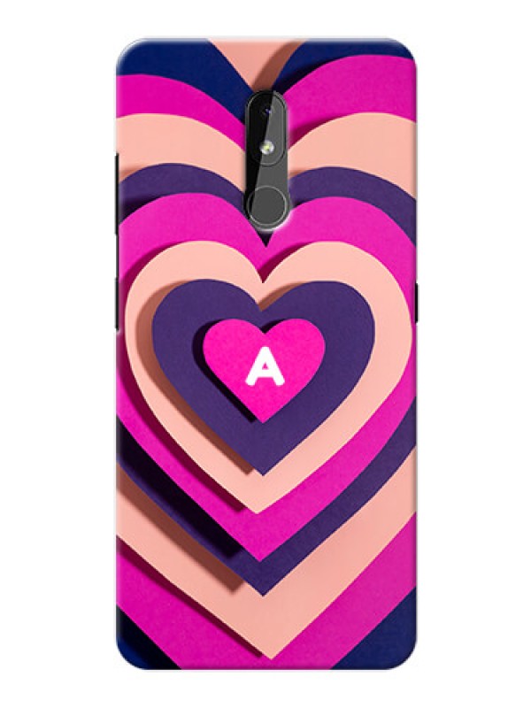 Custom Nokia 3.2 Custom Mobile Case with Cute Heart Pattern Design