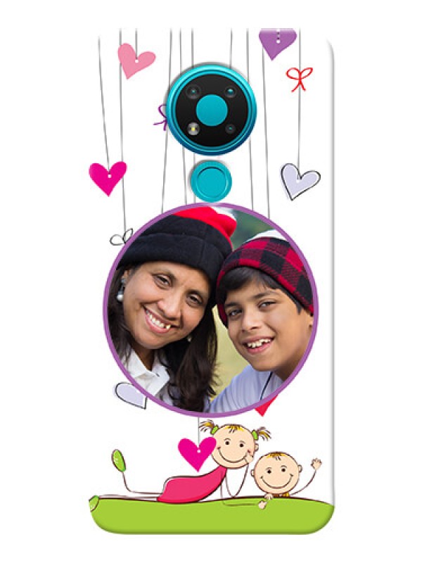 Custom Nokia 3.4 Mobile Cases: Cute Kids Phone Case Design