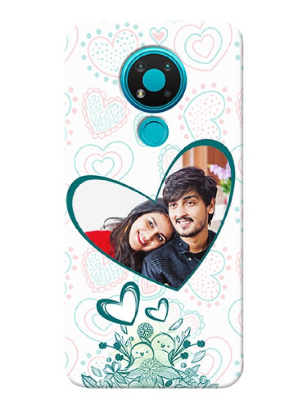 Custom Nokia 3.4 Personalized Mobile Cases: Premium Couple Design