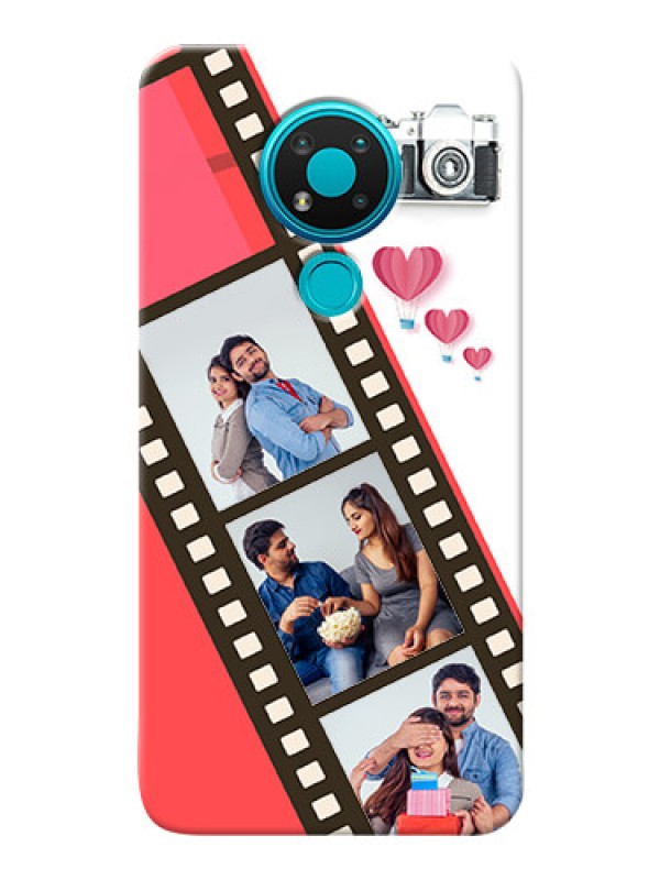 Custom Nokia 3.4 custom phone covers: 3 Image Holder with Film Reel