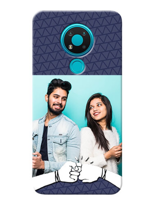 Custom Nokia 3.4 Mobile Covers Online with Best Friends Design  