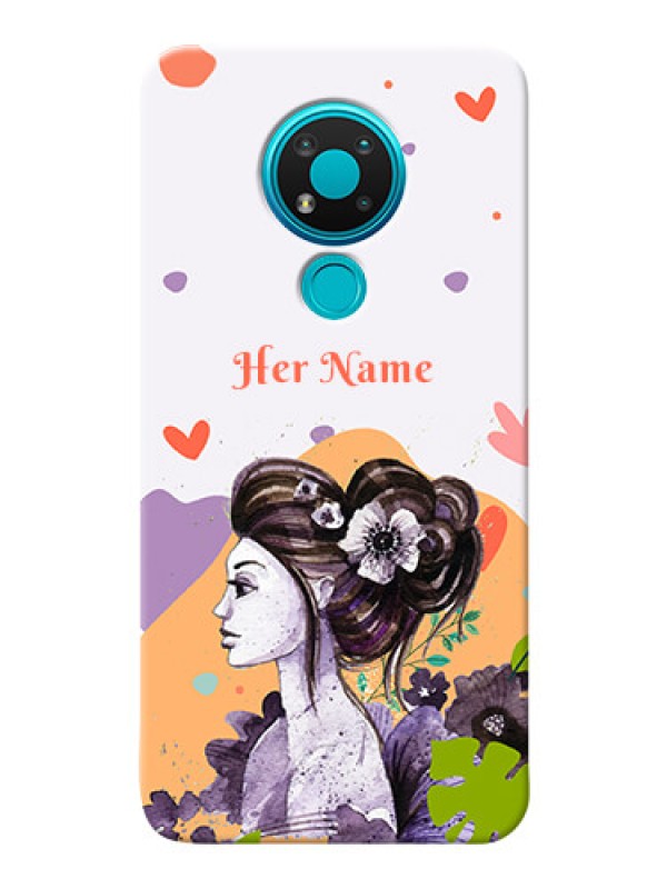 Custom Nokia 3.4 Custom Mobile Case with Woman And Nature Design