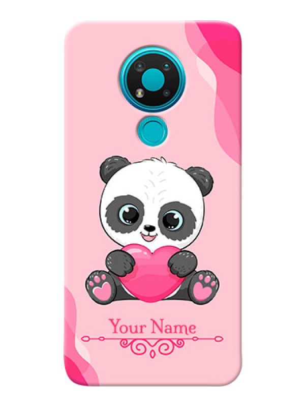 Custom Nokia 3.4 Mobile Back Covers: Cute Panda Design