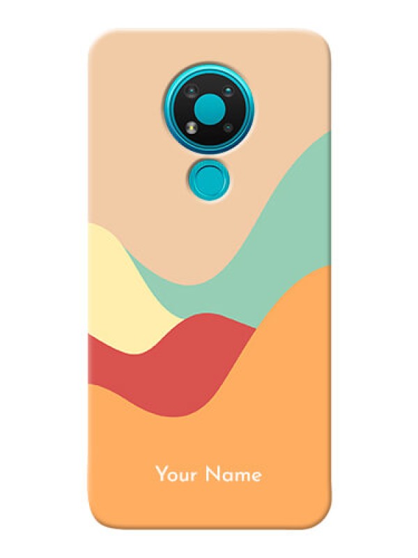 Custom Nokia 3.4 Custom Mobile Case with Ocean Waves Multi-colour Design