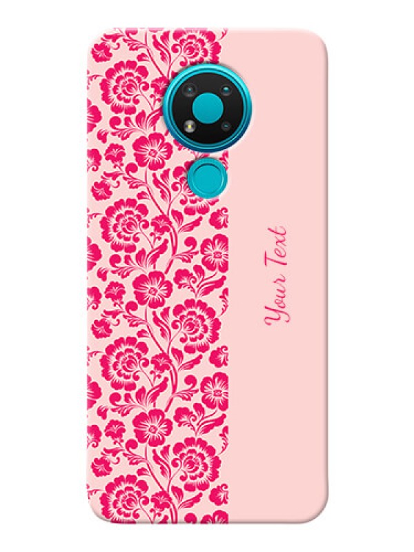 Custom Nokia 3.4 Phone Back Covers: Attractive Floral Pattern Design