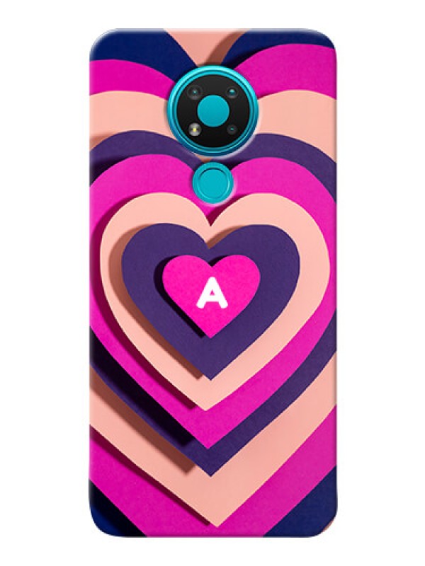 Custom Nokia 3.4 Custom Mobile Case with Cute Heart Pattern Design