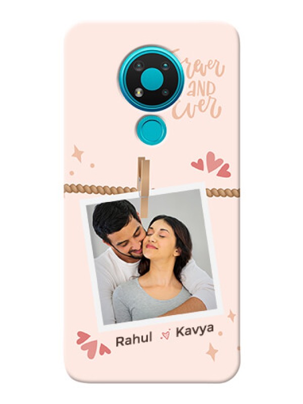 Custom Nokia 3.4 Phone Back Covers: Forever and ever love Design