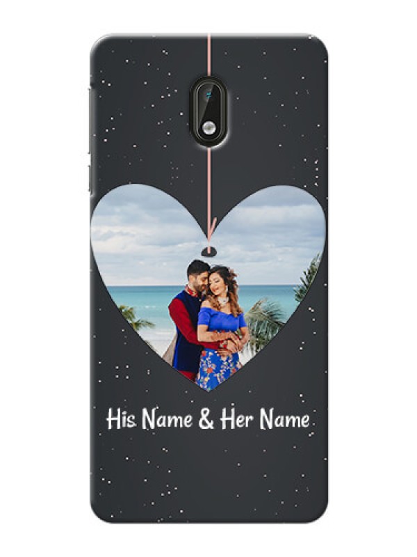 Custom Nokia 3 Hanging Heart Mobile Back Case Design