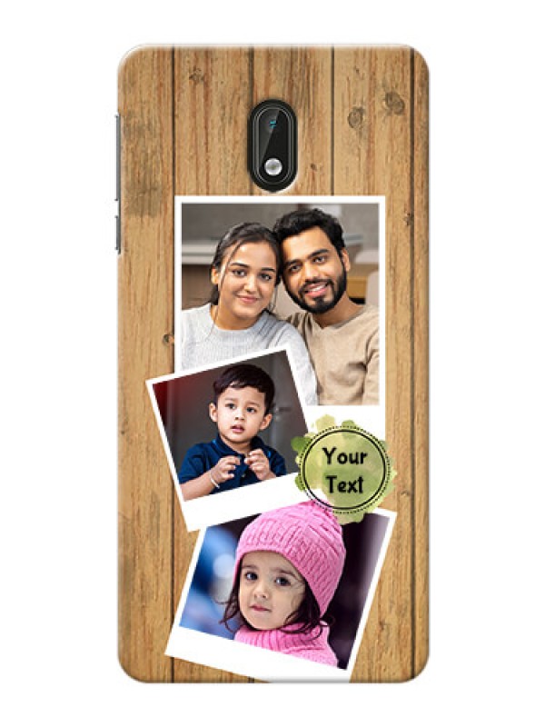 Custom Nokia 3 3 image holder with wooden texture  Design