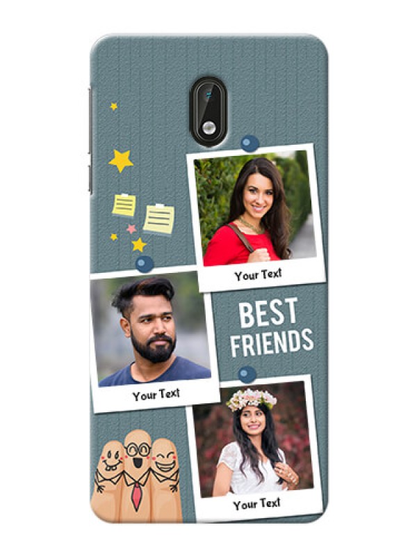 Custom Nokia 3 3 image holder with sticky frames and friendship day wishes Design