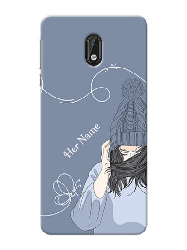Custom Nokia 3 Custom Mobile Case with Girl in winter outfit Design
