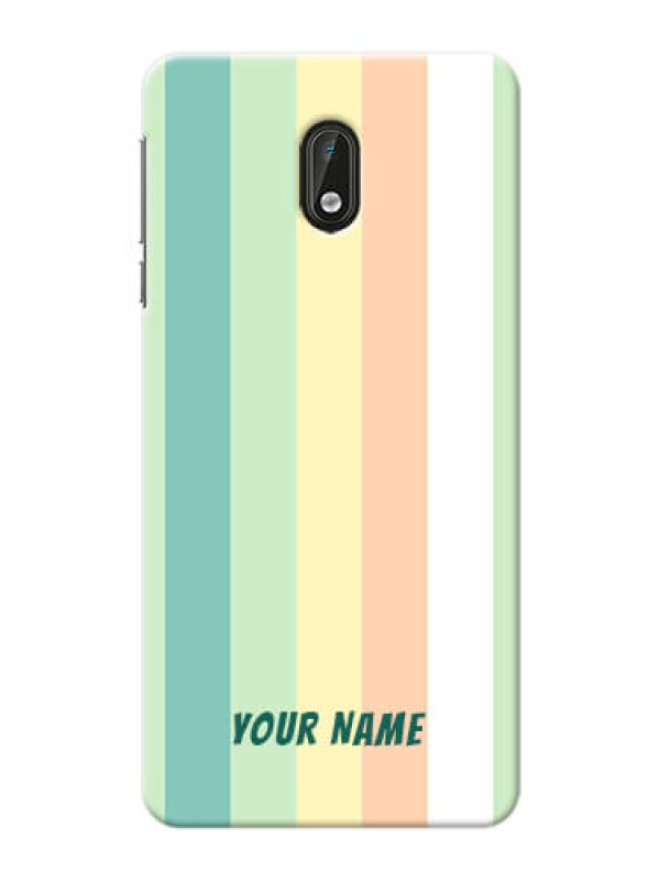 Custom Nokia 3 Back Covers: Multi-colour Stripes Design
