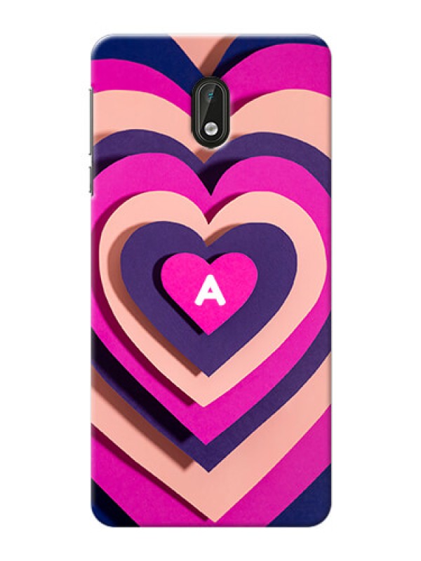 Custom Nokia 3 Custom Mobile Case with Cute Heart Pattern Design