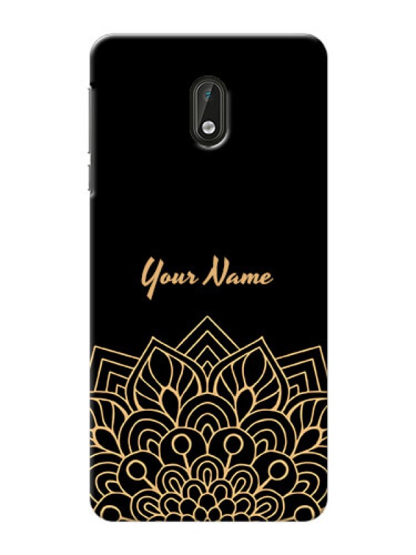 Custom Nokia 3 Back Covers: Golden mandala Design