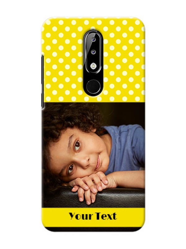 Custom Nokia 5.1 plus Custom Mobile Covers: Bright Yellow Case Design