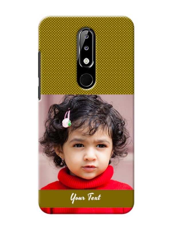 Custom Nokia 5.1 plus custom mobile back covers: Simple Green Color Design