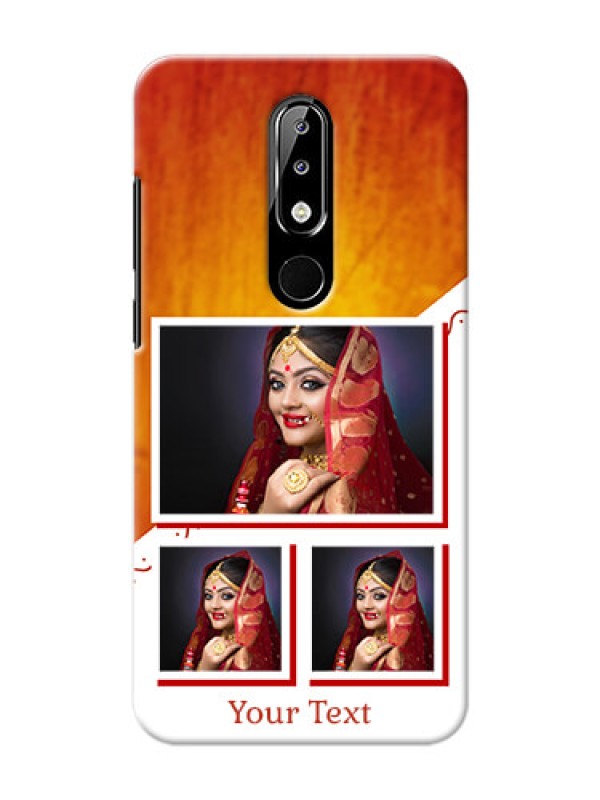 Custom Nokia 5.1 plus Personalised Phone Cases: Wedding Memories Design  