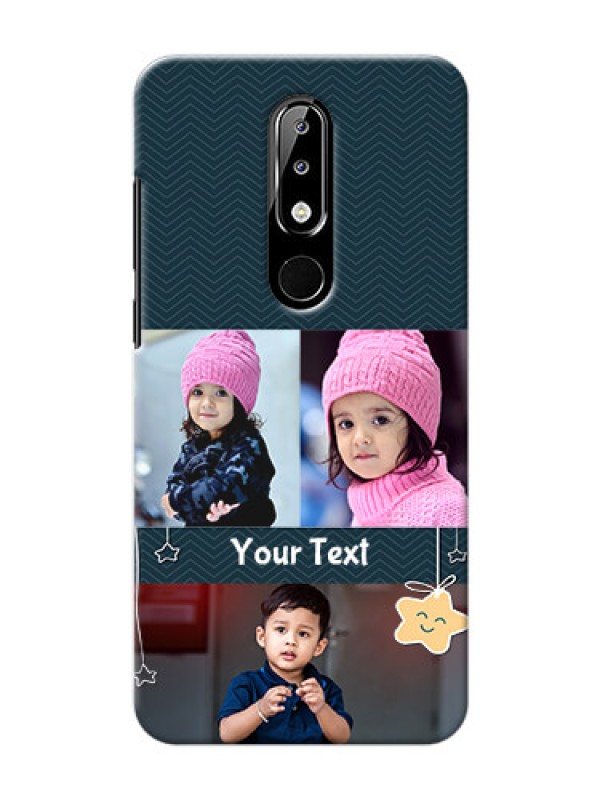 Custom Nokia 5.1 plus Mobile Back Covers Online: Hanging Stars Design
