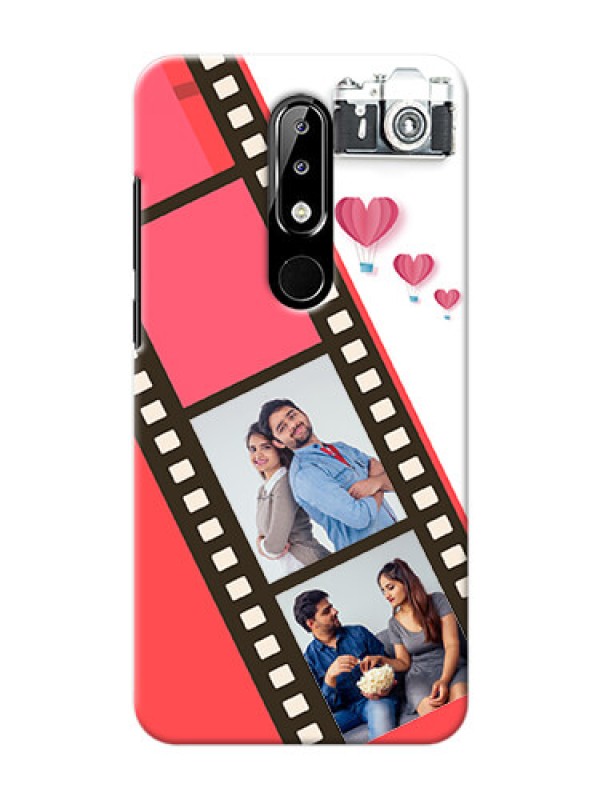Custom Nokia 5.1 plus custom phone covers: 3 Image Holder with Film Reel