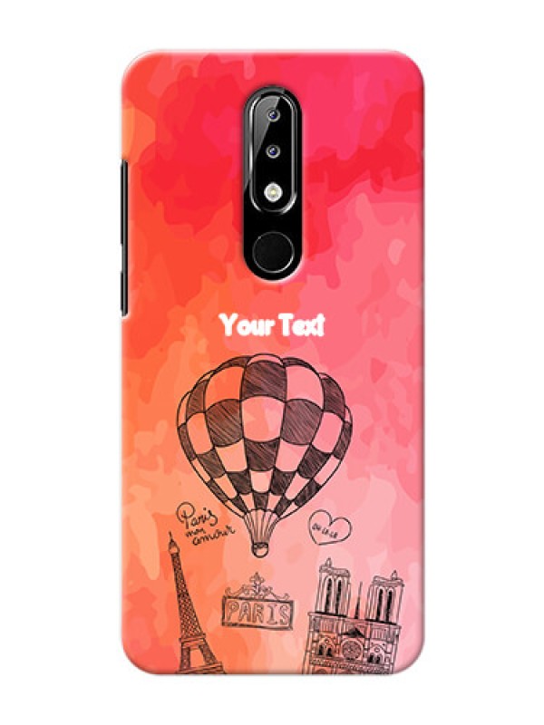 Custom Nokia 5.1 plus Personalized Mobile Covers: Paris Theme Design