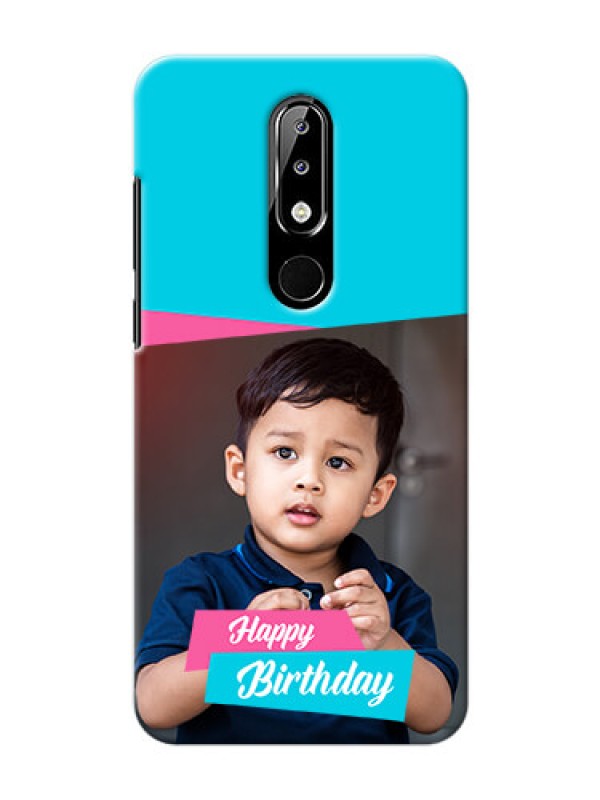 Custom Nokia 5.1 plus Mobile Covers: Image Holder with 2 Color Design