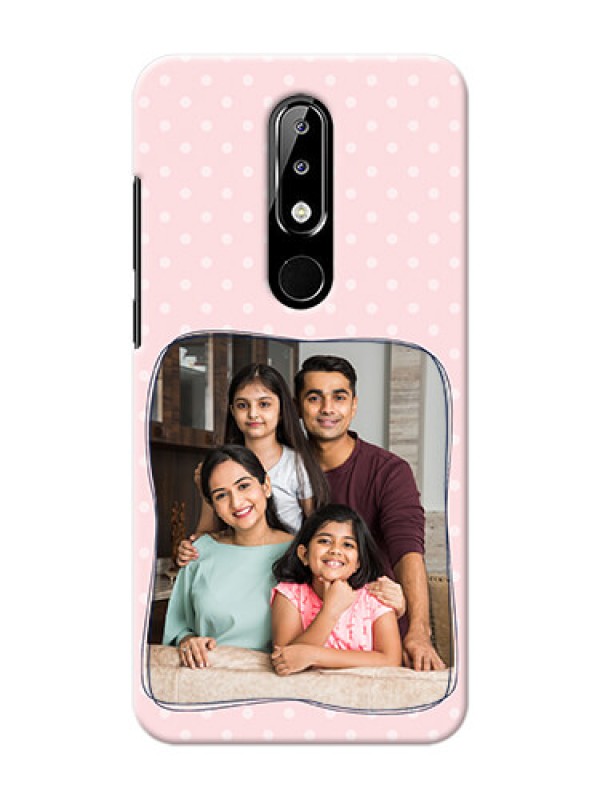 Custom Nokia 5.1 plus Personalized Phone Cases: Family with Dots Design